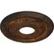 Ekena Millwork Palmetto Ceiling Medallion (Fits Canopies up to 4 7/8"), 12 1/8"OD x 3 1/2"ID x 1"P, Rust CM12PMRUS - alternate 2